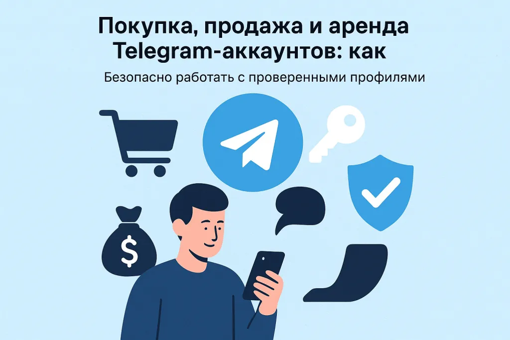 Покупка, продажа и аренда Telegram-аккаунтов: как безопасно работать с проверенными профилями